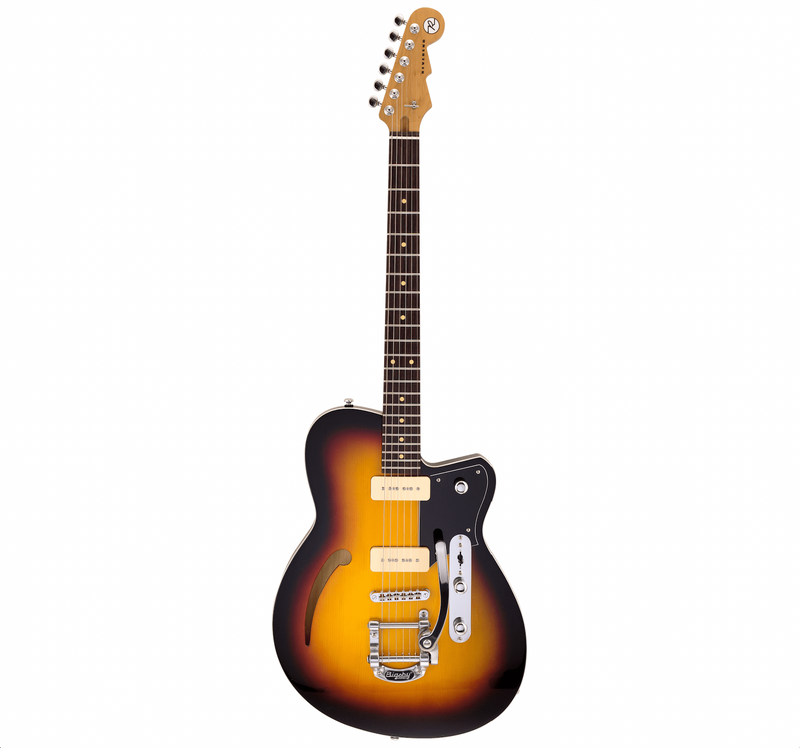 Reverend Club King 290 Bigsby 3-Tone Burst