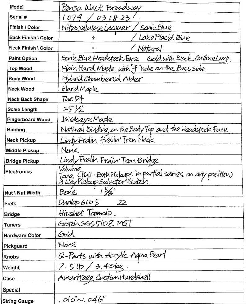 Pensa West Broadway Sonic Blue #1079