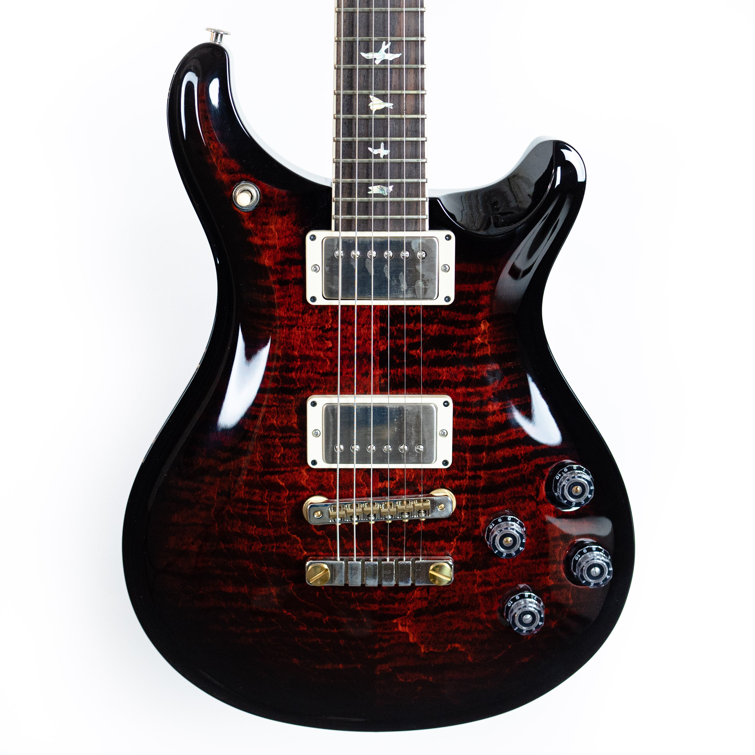 PRS McCarty 594 in Fire Red with Black Wrap Burst