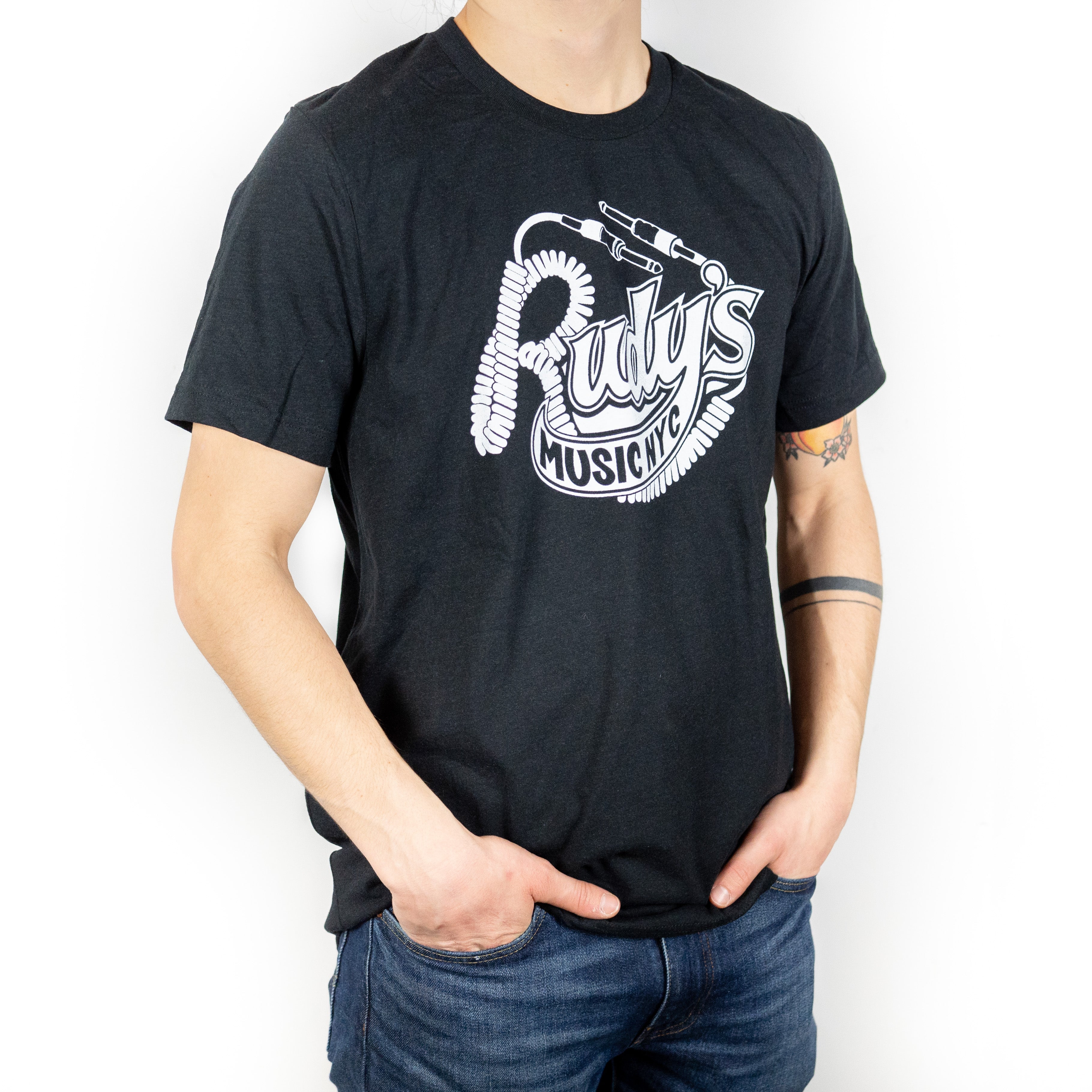 Engel For en dagstur Studerende Rudy's Music T-Shirt Men's — Rudy's Music Soho