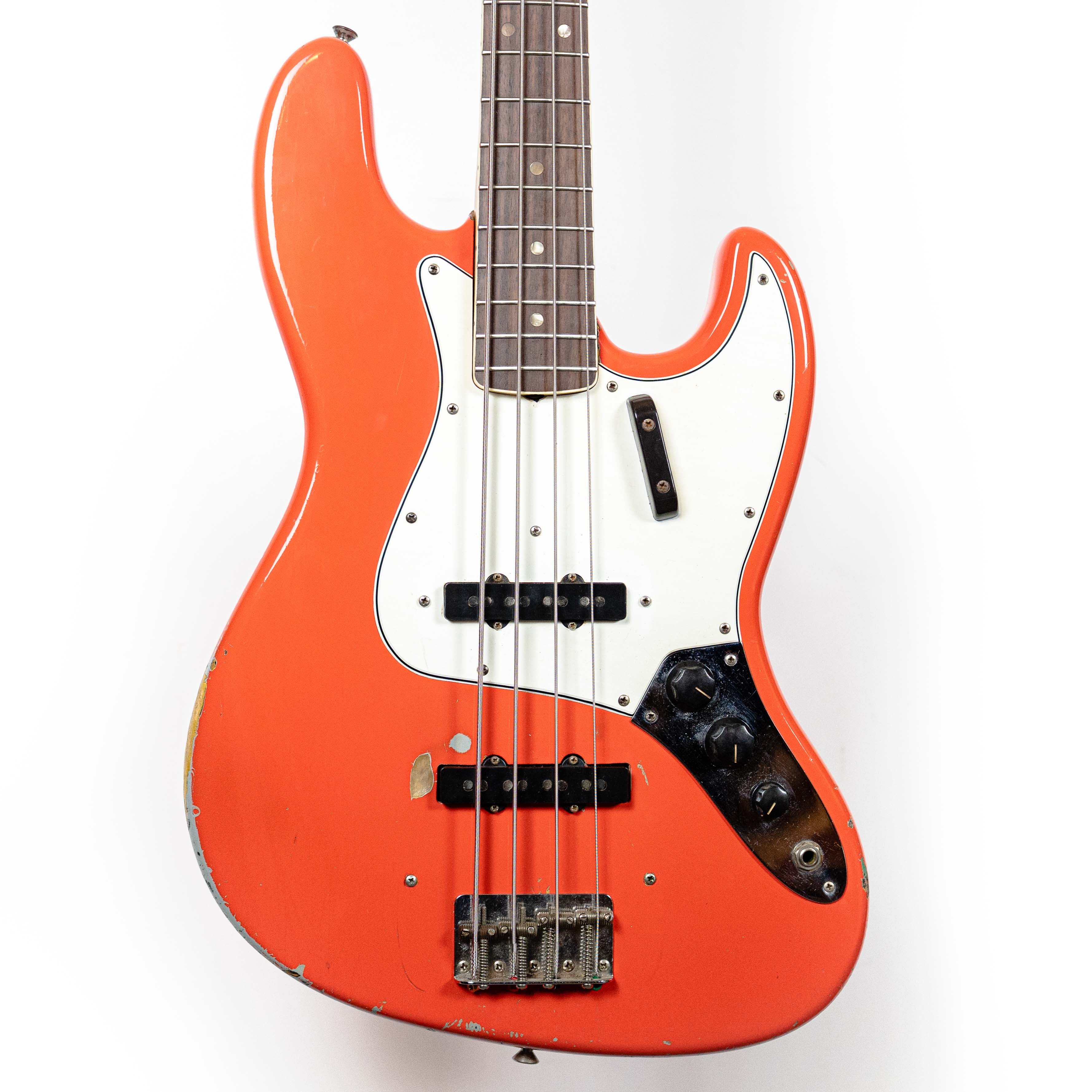Fender 1966 Jazz Bass Fiesta Red — Rudy's Music