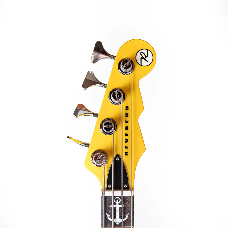 Reverend Wattplower Bass Satin Yellow with Case