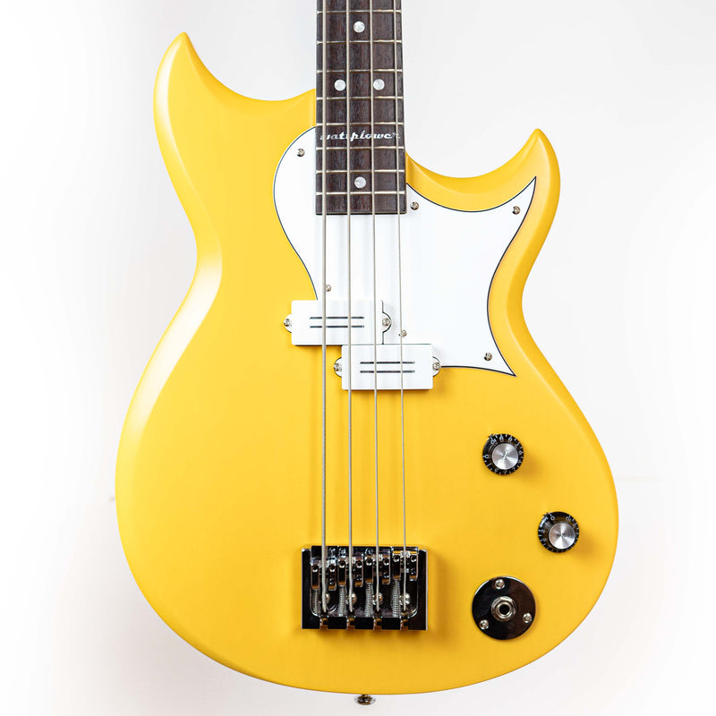 Reverend Wattplower Bass Satin Yellow with Case