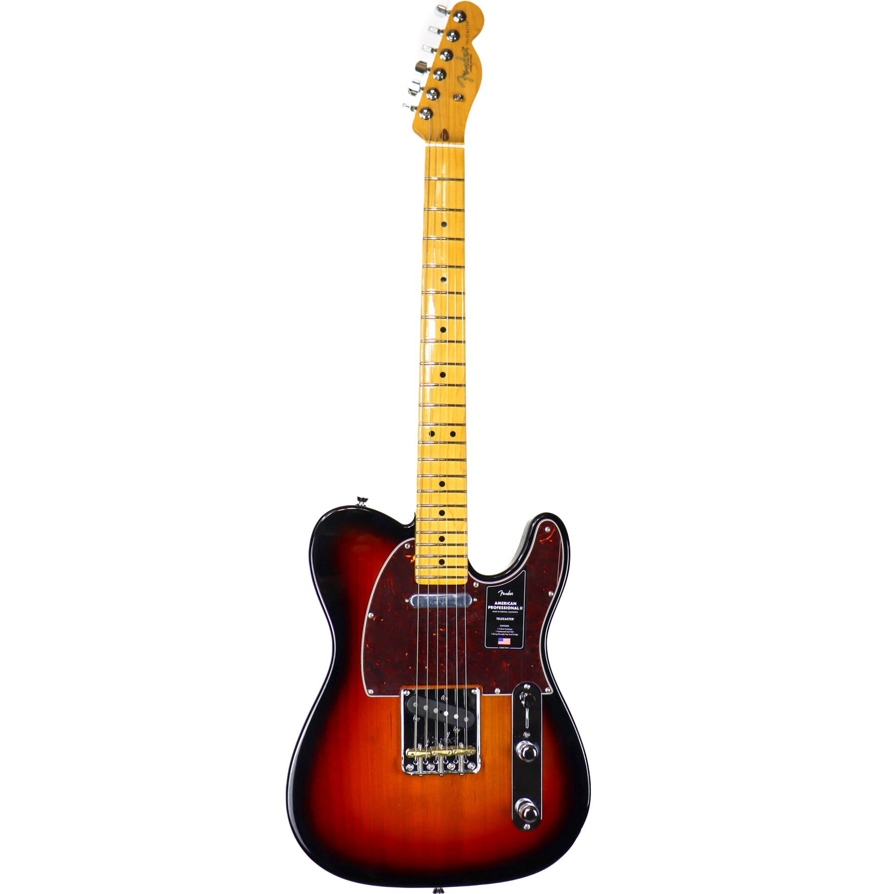 Fender American Professional II Telecaster 3 Tone Sunburst, Maple