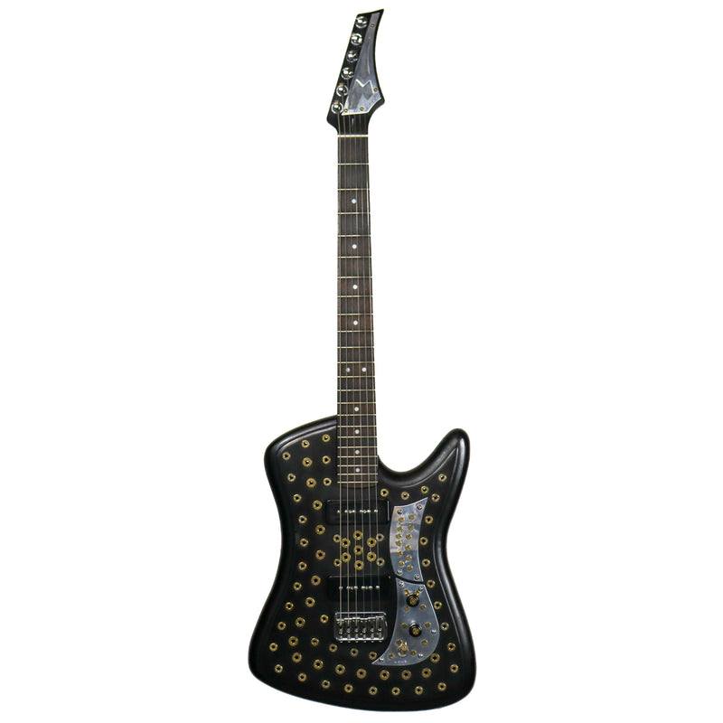 AM Guitars #0065 Brass Bullets Black P90s w/hardshell case