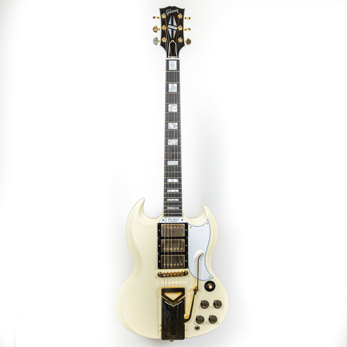 Gibson USED 2021 SG Custom 60th Anniversary Antique White Vibrola